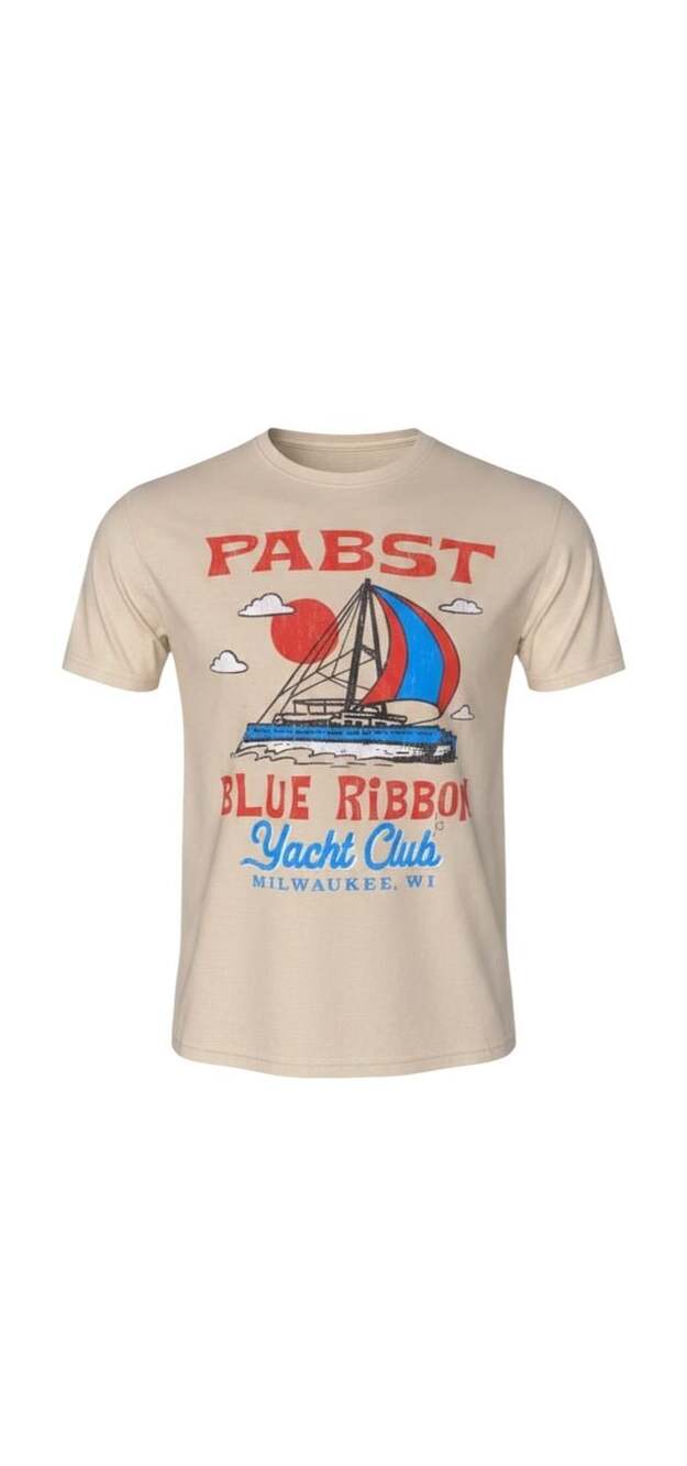 Pabst Blue Ribbon Yacht Club Graphic T-Shirt